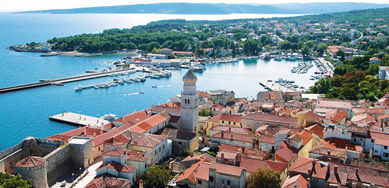 Krk, Krk Island, cruising region Istria and Kvarner