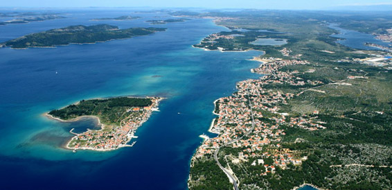 Krapanj Island, cruising region Northern Dalmatia