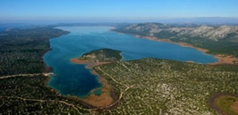 Vransko jezero, cruising region Northern Dalmatia