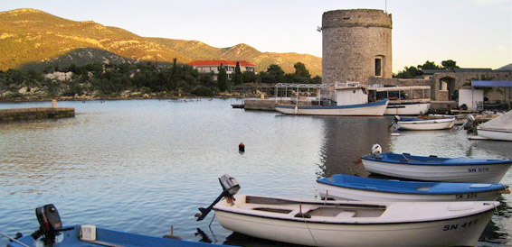Ston, Peljesac Peninsula, cruising region Southern Dalmatia